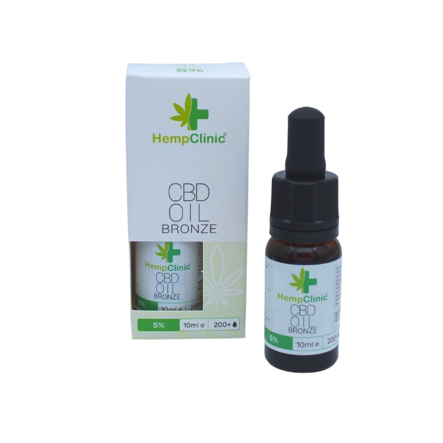 Flesje CBD olie traditioneel van Hemp Clinic